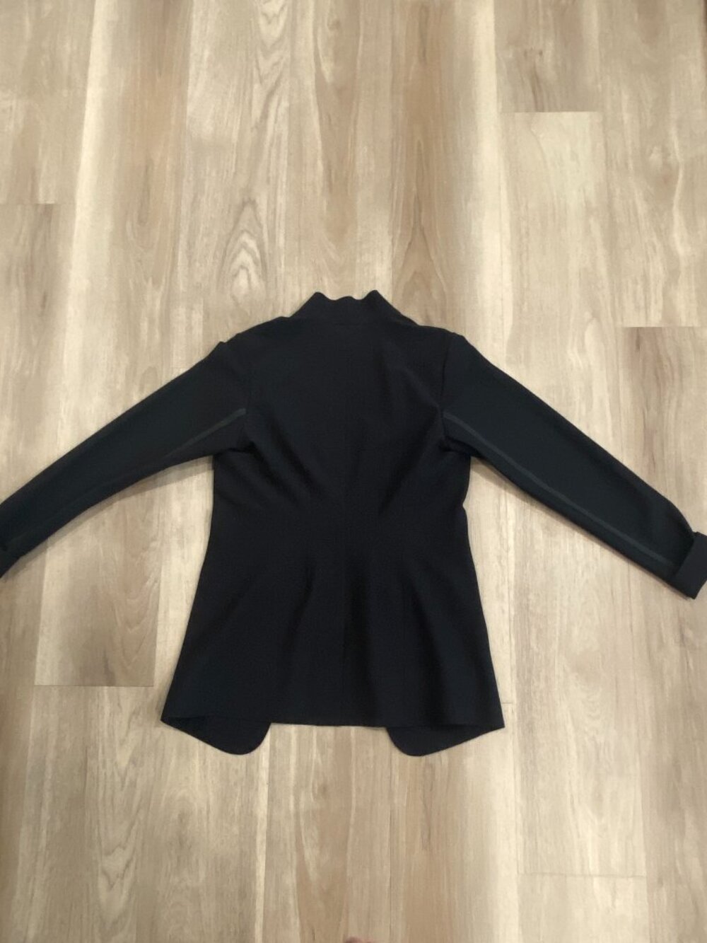 Athleta Cosmic Blazer Black XSP Petite Stretch Travel Work Athleisure Jacket - Picture 10 of 11